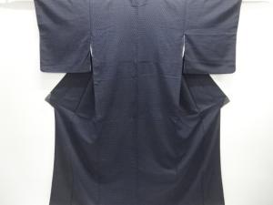 網目模様織出しお召し着物